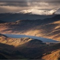 Loch Lednock Reservoir from the air